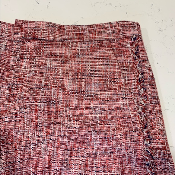 BANANA REPUBLIC Shorts Pink Red Size 12 Woven Fringe Pockets - Picture 6 of 11